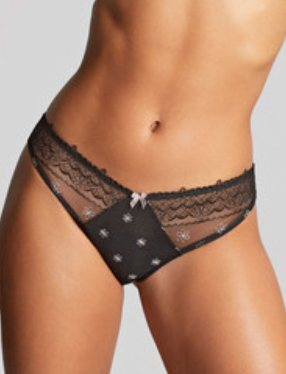 Panache Blossom Brazilian Brief Black