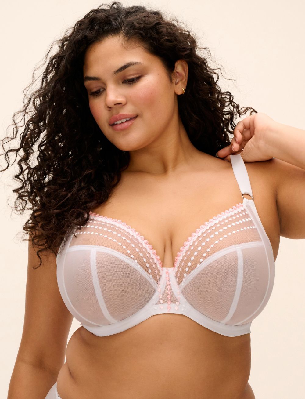 Elomi Matilda UW Plunge Bra White
