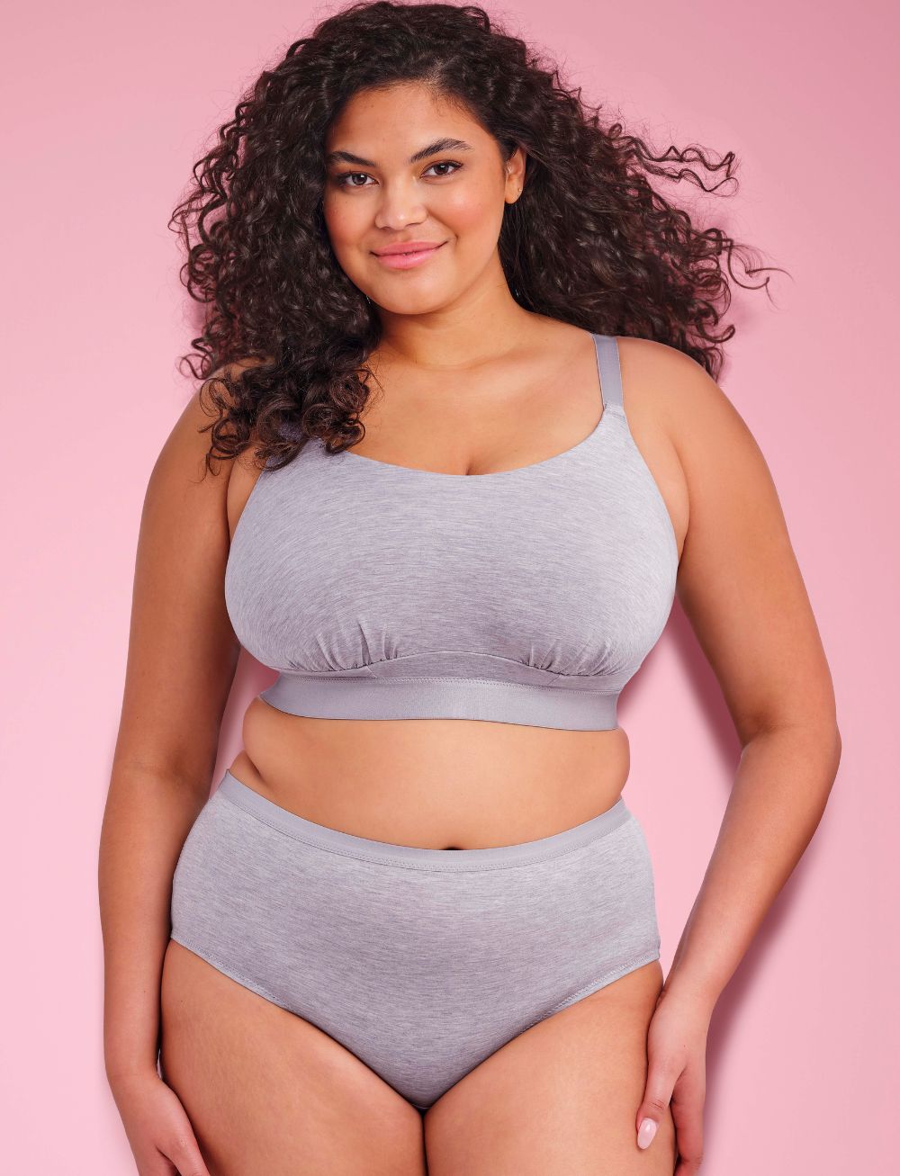 Elomi Downtime Non Wired Bralette Grey Marl