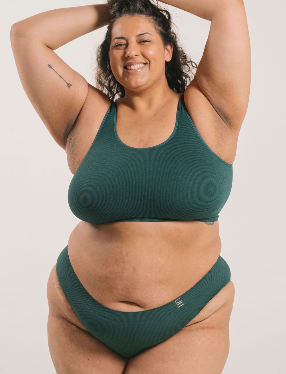 Underwear for Humanity Recycled Bra Crop D+ Atlantis