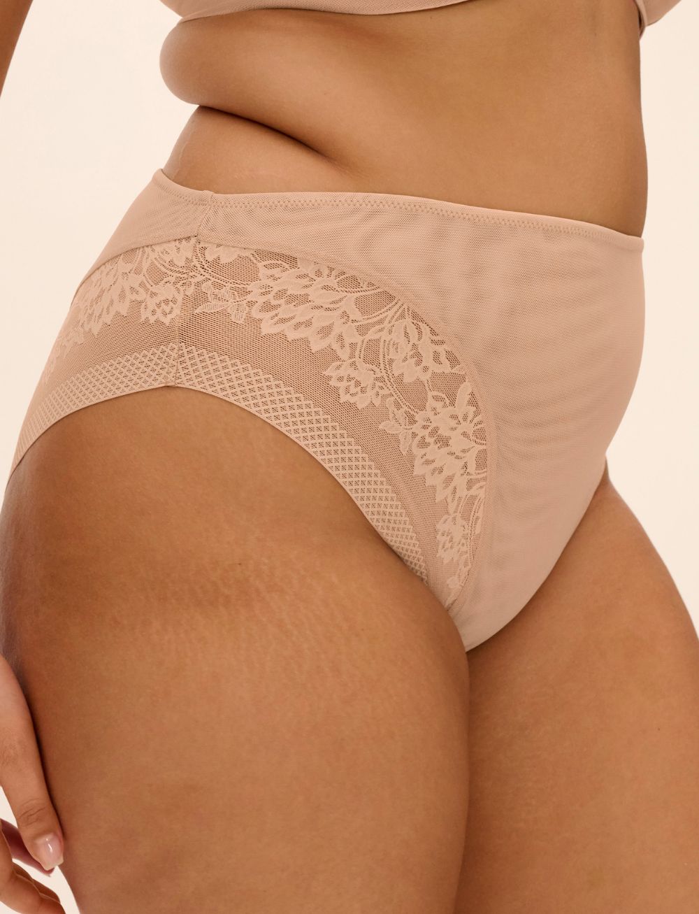 Elomi Nerina High Leg Brief Sahara