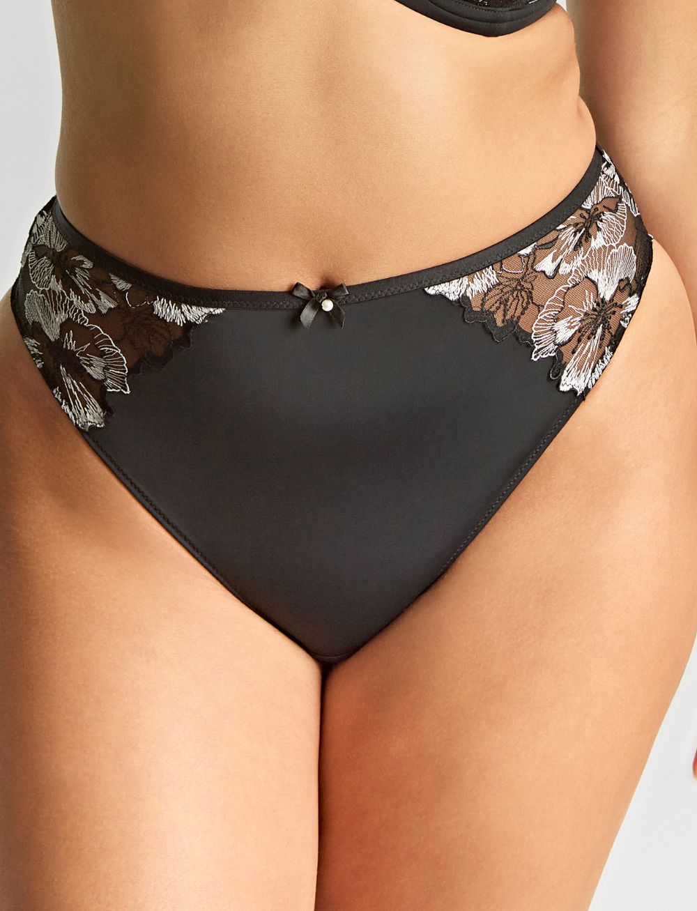 Panache Marlene High Waist Brazilian Brief Black