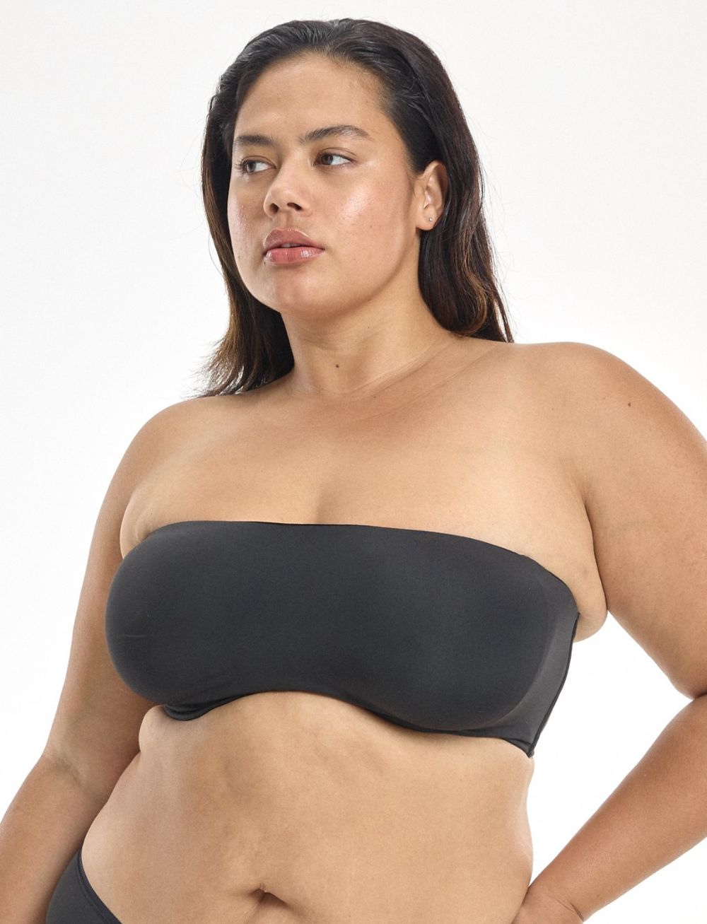 Nala Strapless Underwire Bra Licorice