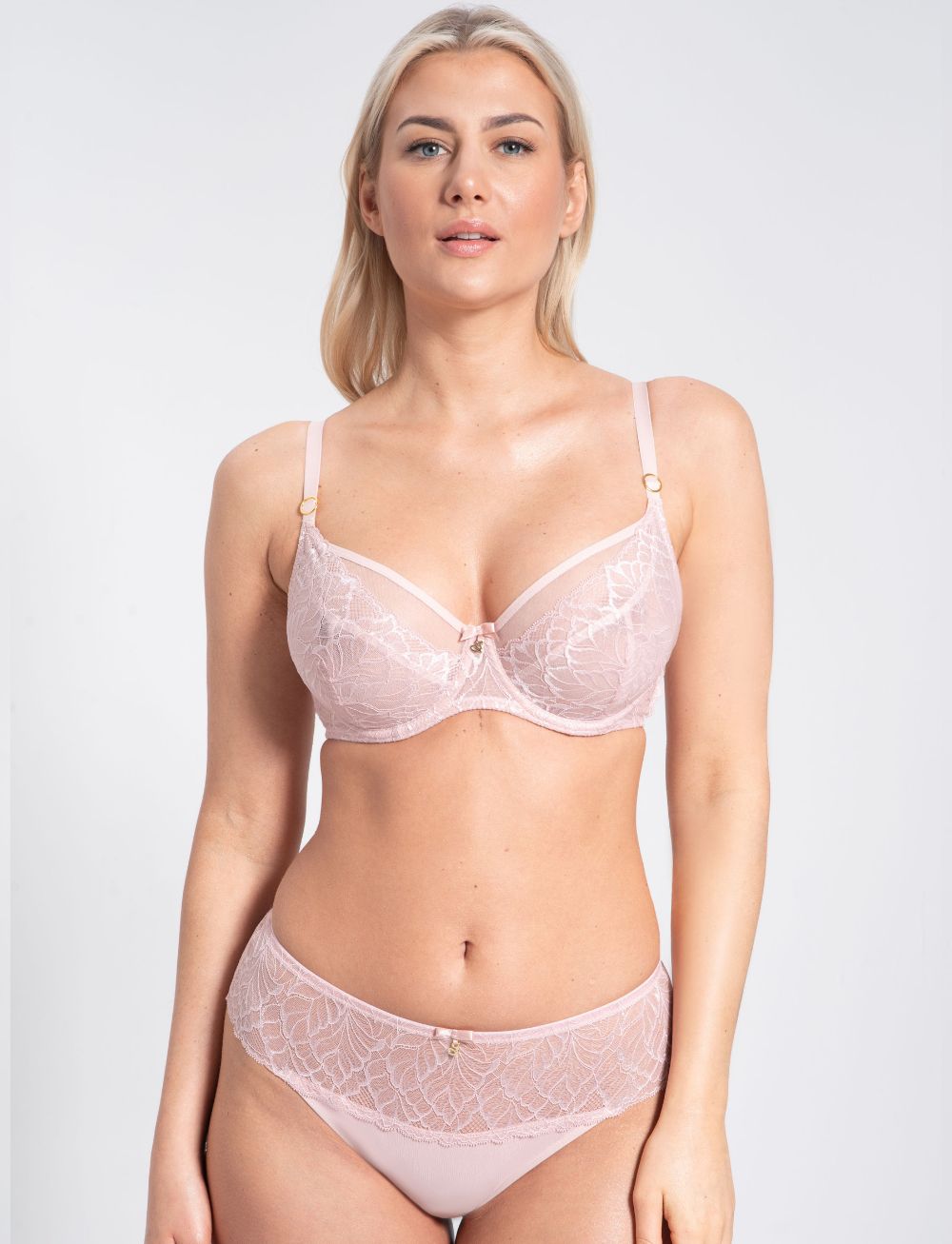 Samanta Amelia Soft Balcony Bra Powder Rose