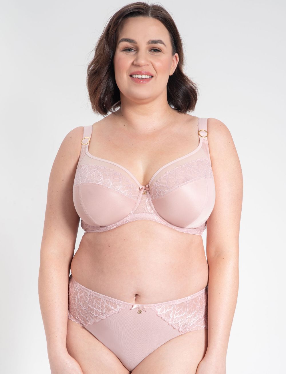 Samanta Amelia Soft Full Cup Side Support Bra Powder Rose