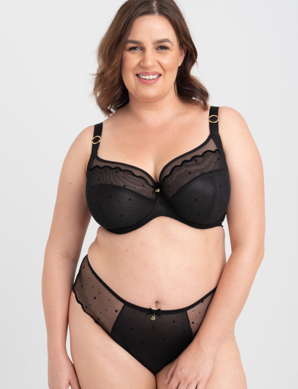 Samanta Melania Soft Full Cup Side Support Bra Black