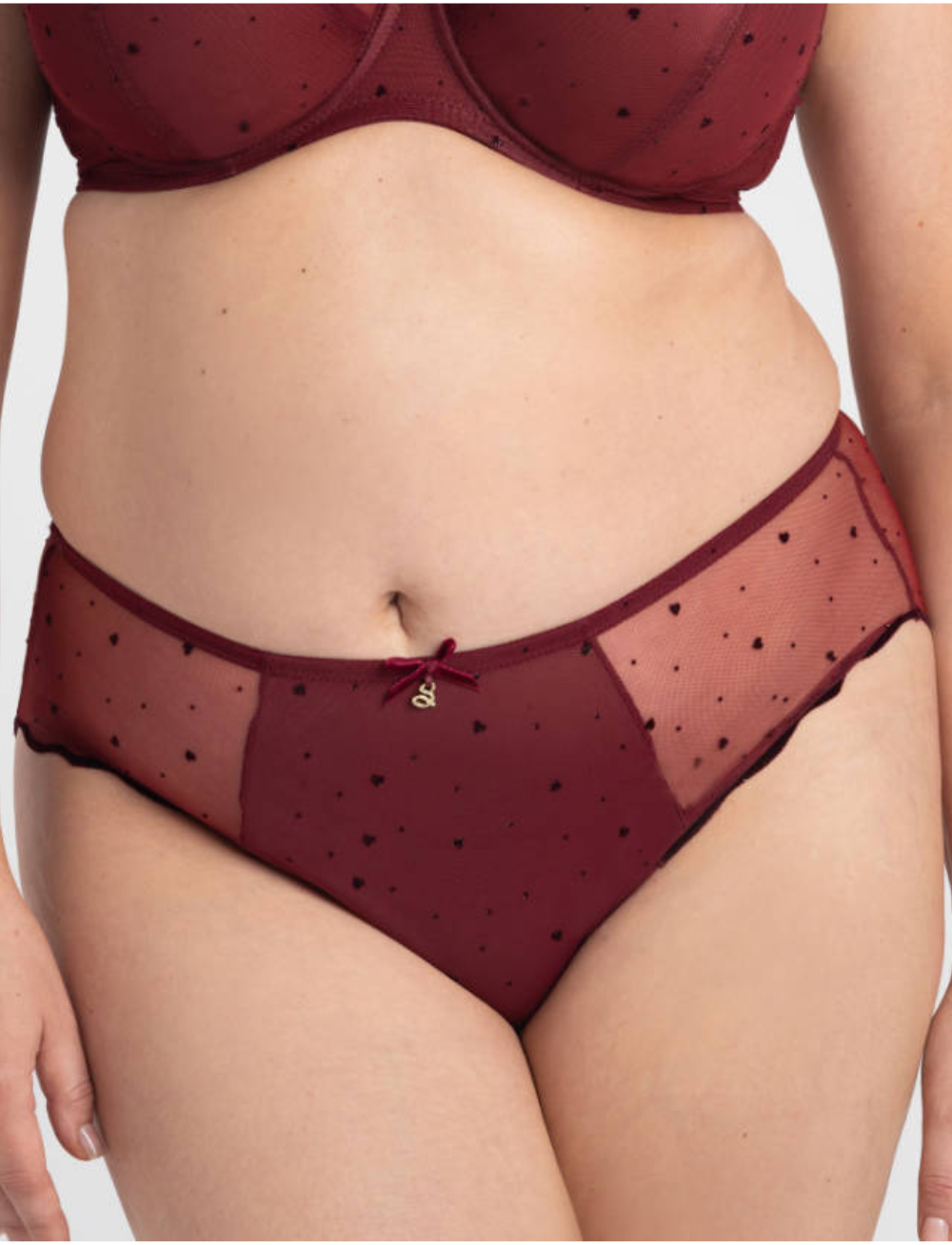 Samanta Melania Midi Brief Claret