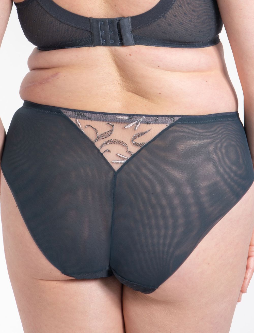 Samanta Eliza Midi Brief Graphite