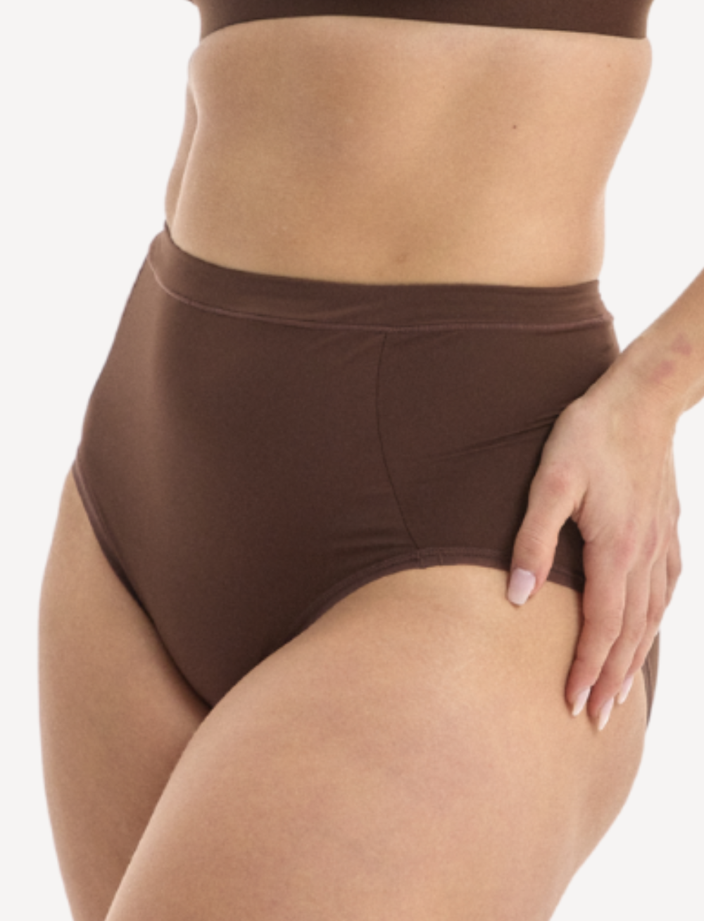 Nala Bio High Waist Brief Chocolate Mousse