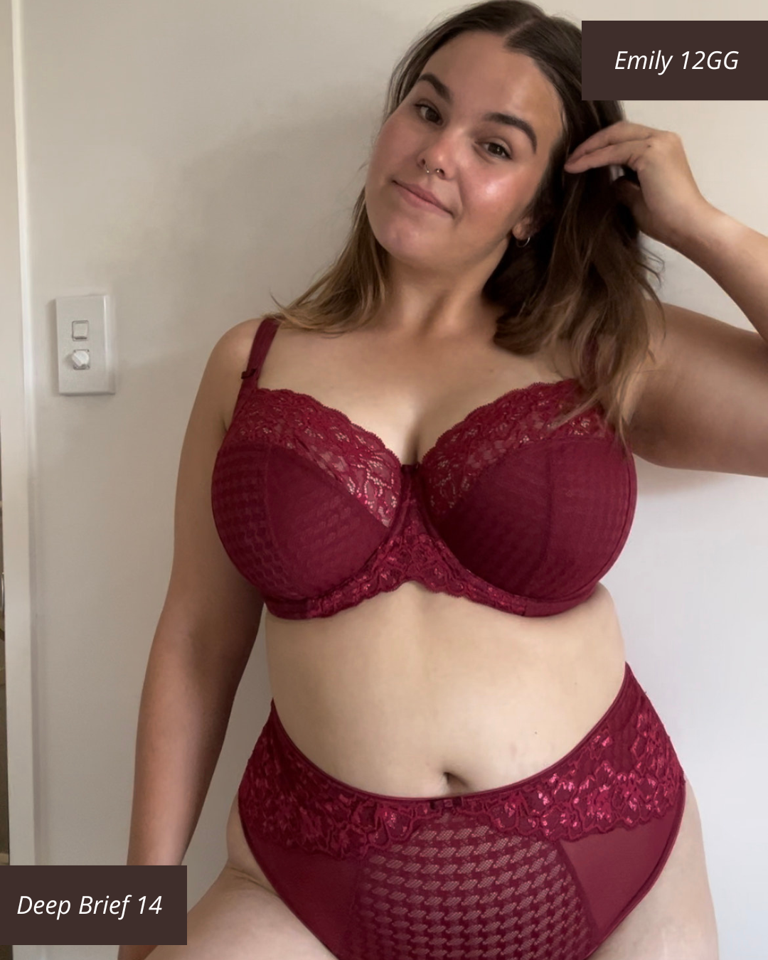 sg-10-12 Panache Envy Full Cup Bra Cherry