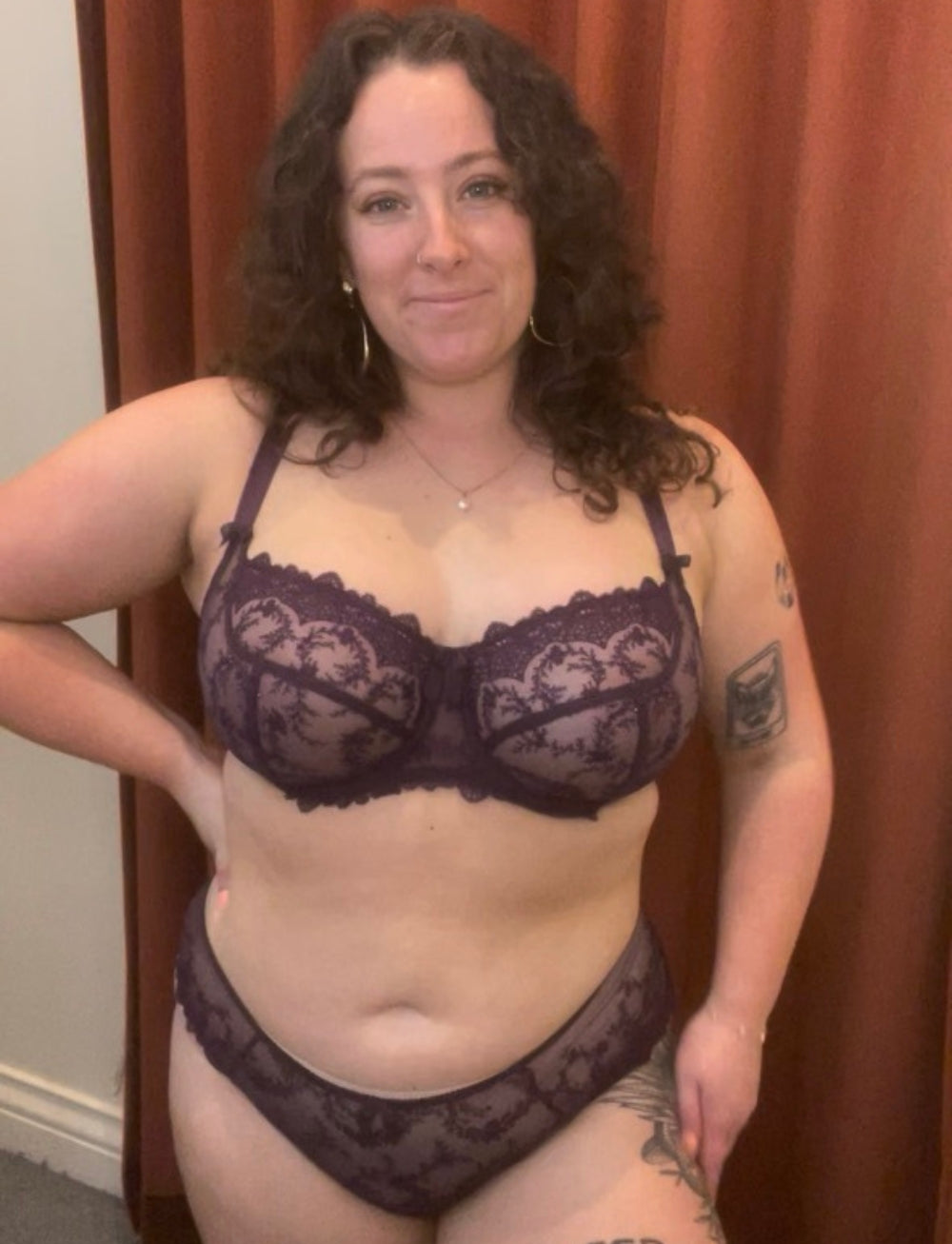 Empreinte Louise Low Necked Balcony Bra Cassis