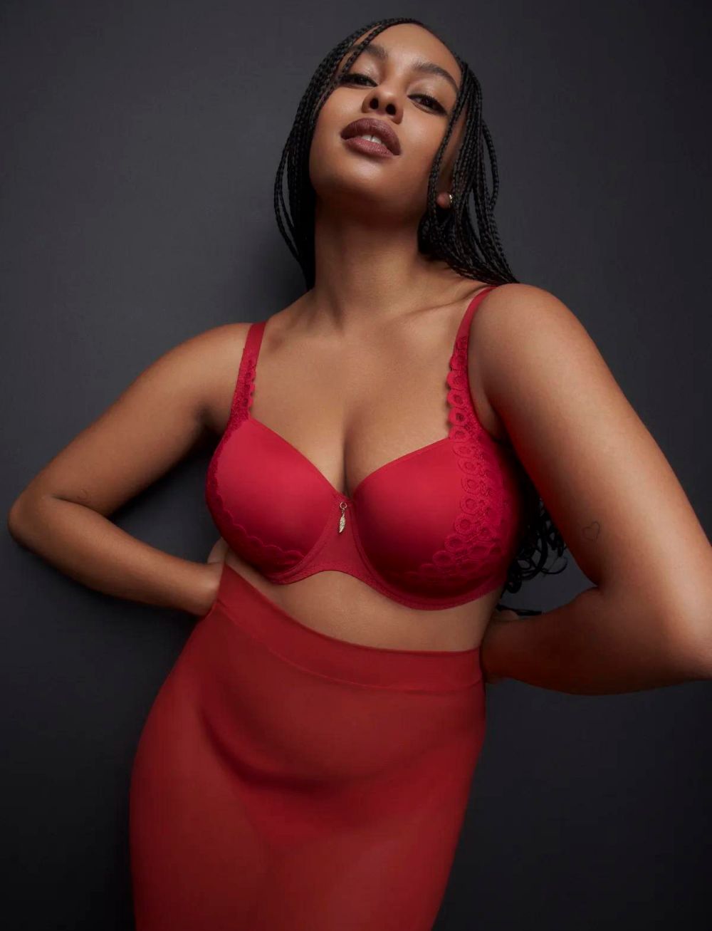Primadonna Twist Los Ayala Padded Balcony Bra Sangria