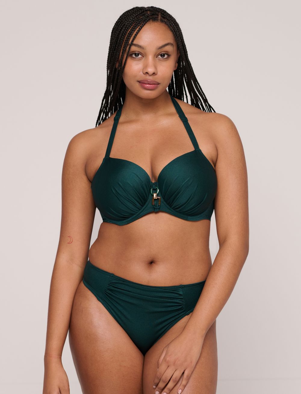 Primadonna Mangalore Padded Balcony Bikini Top Jewel Green