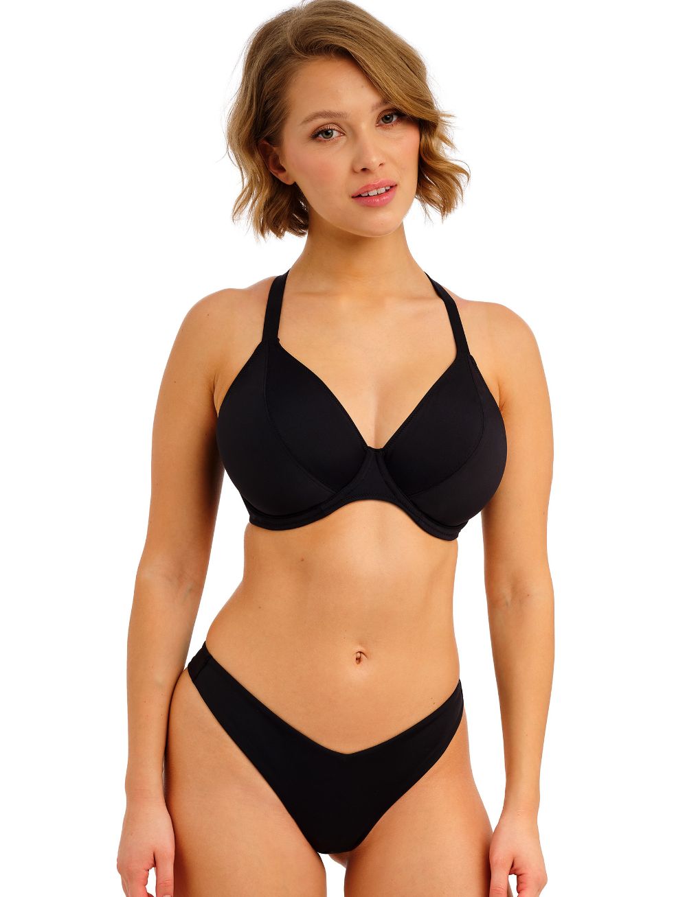 Freya Jewel Cove UW Bikini Top Plain Black