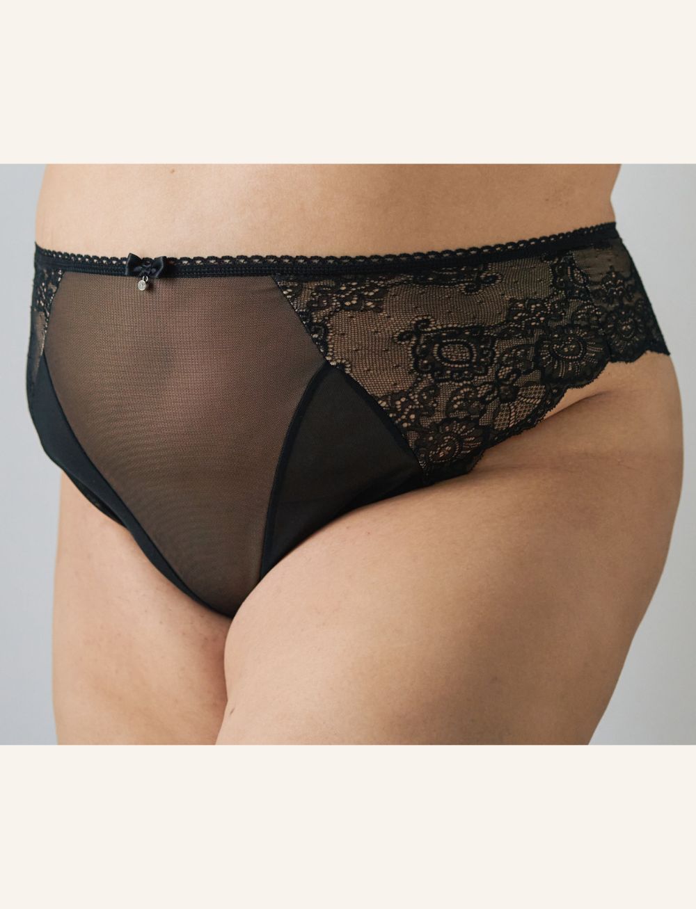 Ewa Michalak Bella Brazilian Briefs Black/Nude