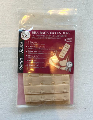 Braza Accessories Braza Bra Extenders Beige 4 Rows