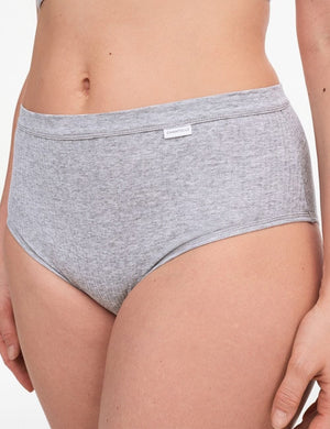 Chantelle Basics - Brief Chantelle Cotton Comfort High Waist Brief Mixed Grey
