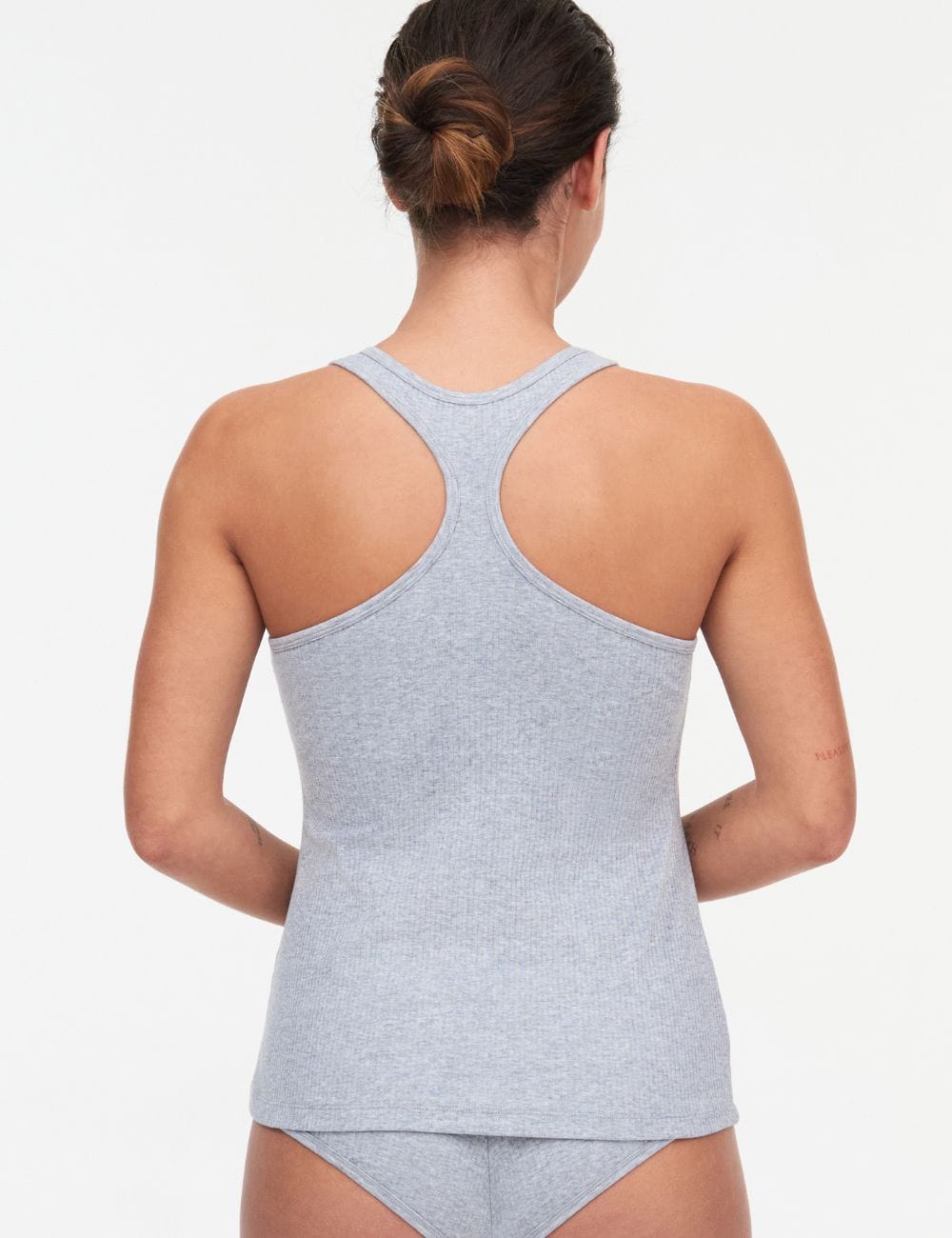 Chantelle Basics - Clothing Chantelle Cotton Comfort Singlet Top Mixed Grey