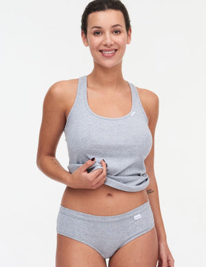 Chantelle Basics - Clothing Chantelle Cotton Comfort Singlet Top Mixed Grey