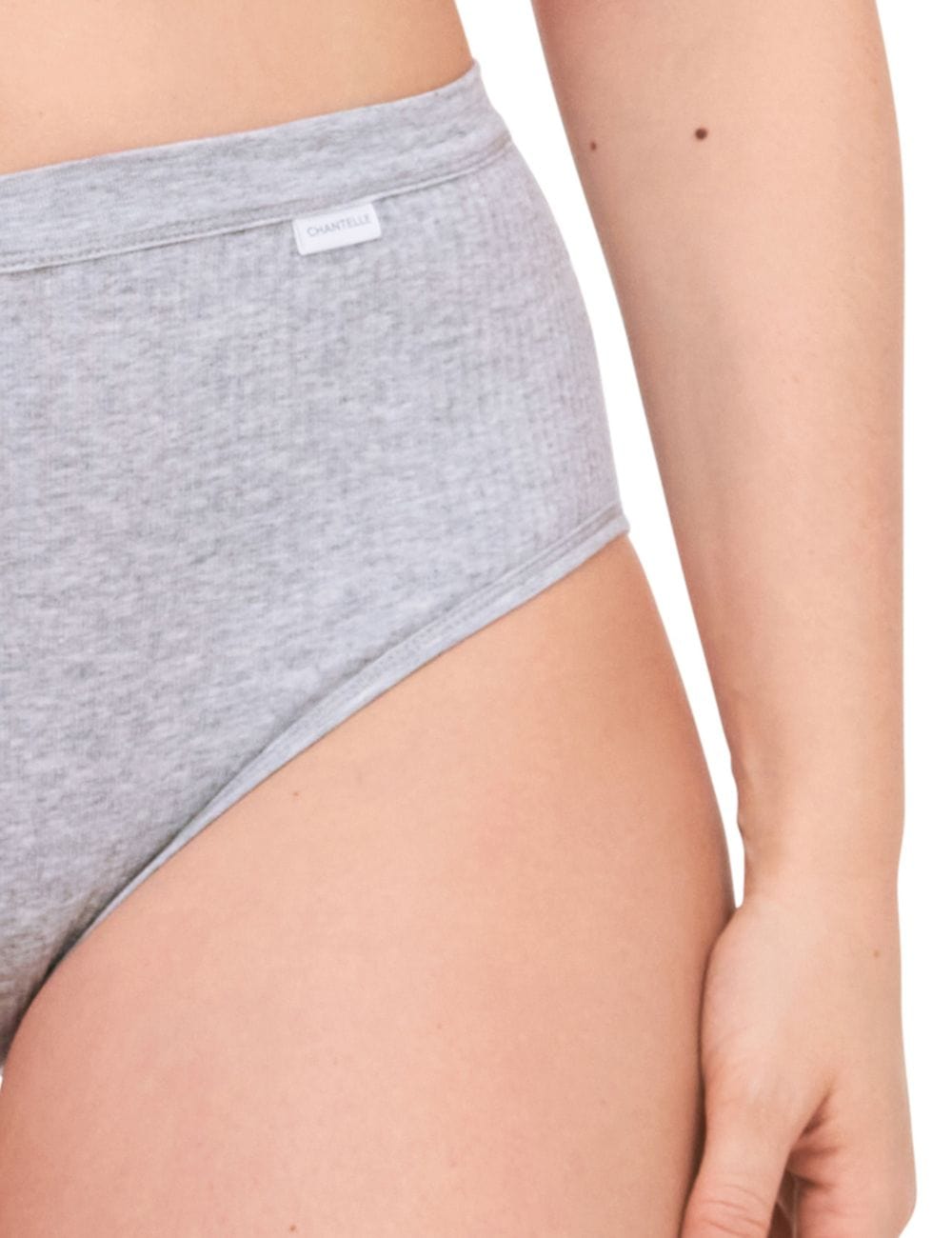 Chantelle Clothing - Basics Chantelle Cotton Comfort High Waist Brief Mixed Grey