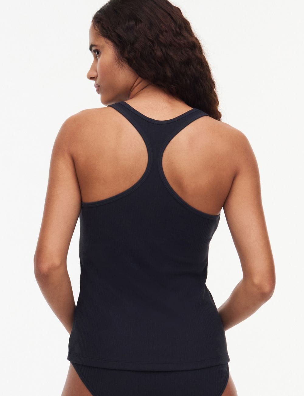Chantelle Clothing - Basics Chantelle Cotton Comfort Singlet Top Black