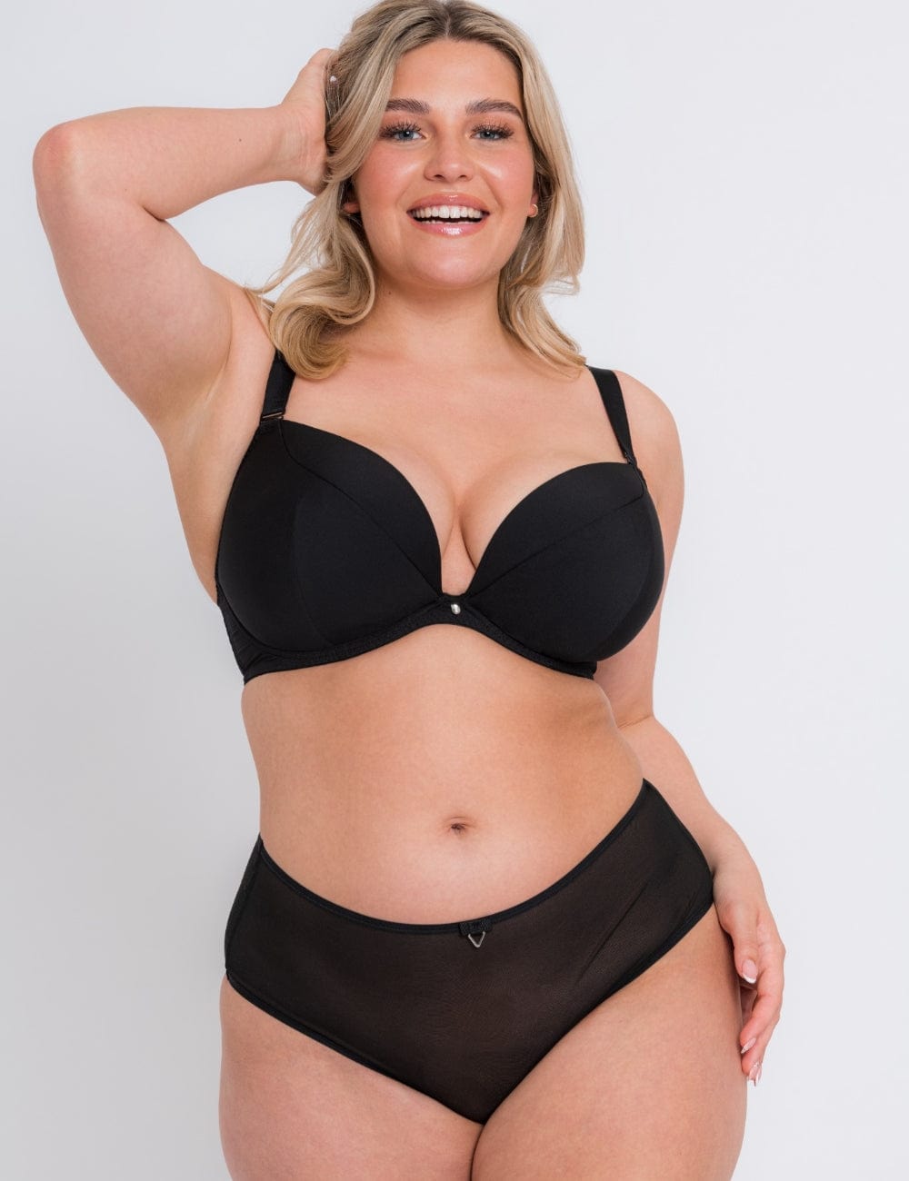Curvy Kate Bra - Basics Curvy Kate SuperPlunge Multiway Padded Plunge Bra Black