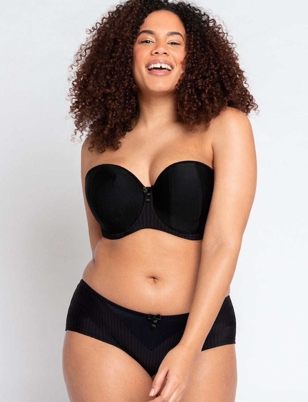 Curvy Kate All Night Plunge Body Black Multi - 30DD