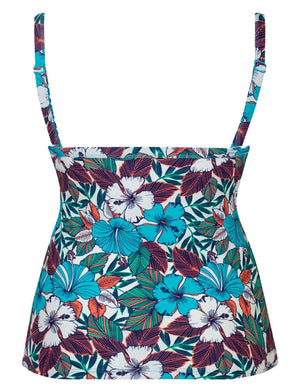 Curvy Kate Swimwear - Tankini Curvy Kate Hibiscus Plunge Tankini Print Mix