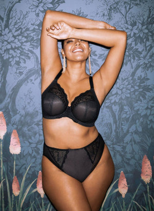 Elomi Lingerie - Non-Moulded Elomi Charley Stretch Plunge Bra Black