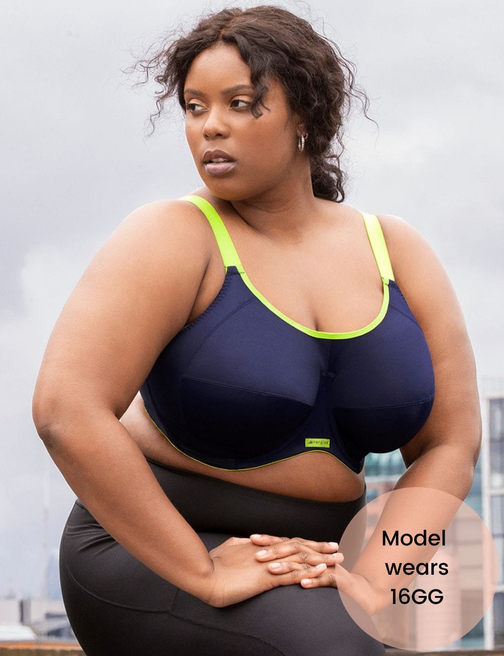 Elomi Energise Multiway Sports Bra Navy Brava Lingerie