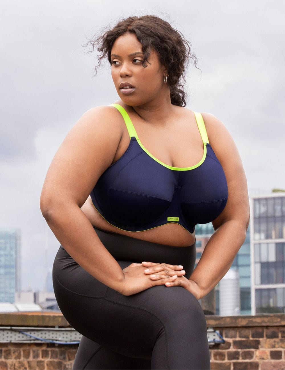 Elomi Energise Multiway Sports Bra Navy Brava Lingerie