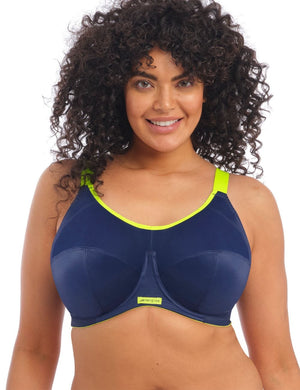 Elomi Sport - Bra - Underwired Elomi Energise Multiway Sports Bra Navy
