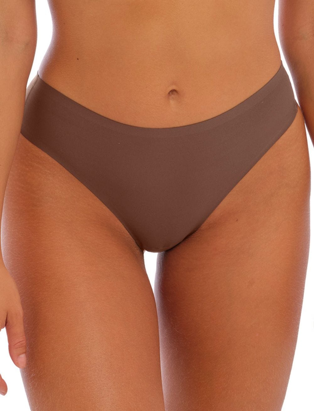 Fantasie Clothing - Basics - Bottom Fantasie Smoothease Invisible Stretch Thong Coffee Roast
