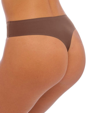 Fantasie Clothing - Basics - Bottom Fantasie Smoothease Invisible Stretch Thong Coffee Roast