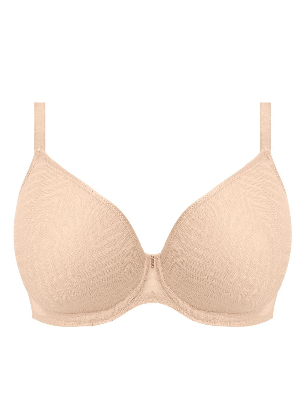 Freya Lingerie - Moulded - Seamless Freya Tailored UW Moulded Plunge T-Shirt Bra Natural Beige