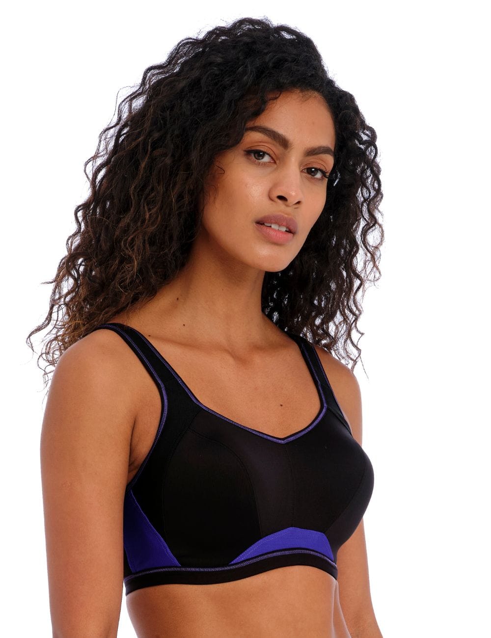 ONLY Play ONPCATE CROP BRA - Medium support sports bra - black 