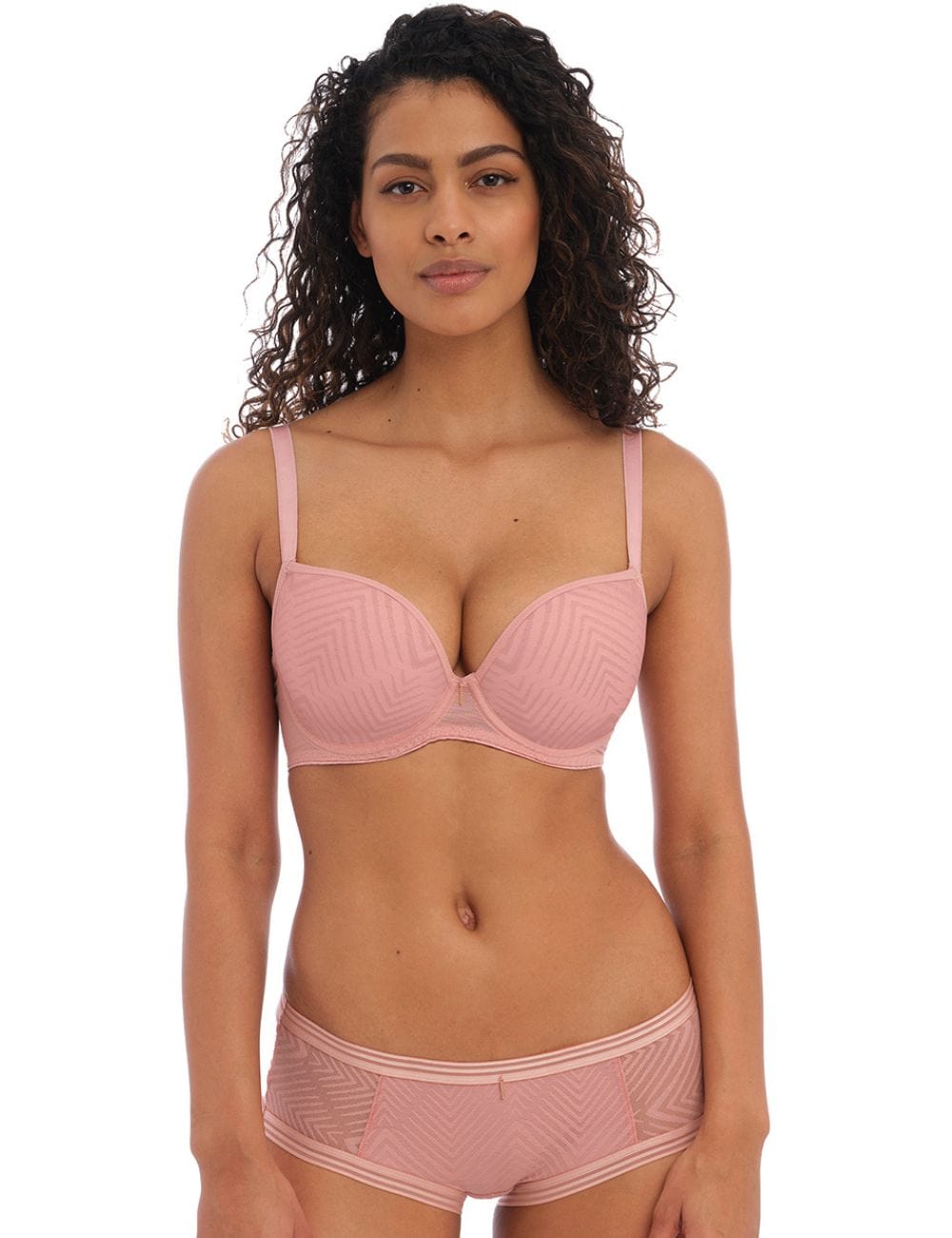 Freya T-Shirt Bra - Moulded Freya Tailored UW Moulded Plunge T-Shirt Bra Ash Rose