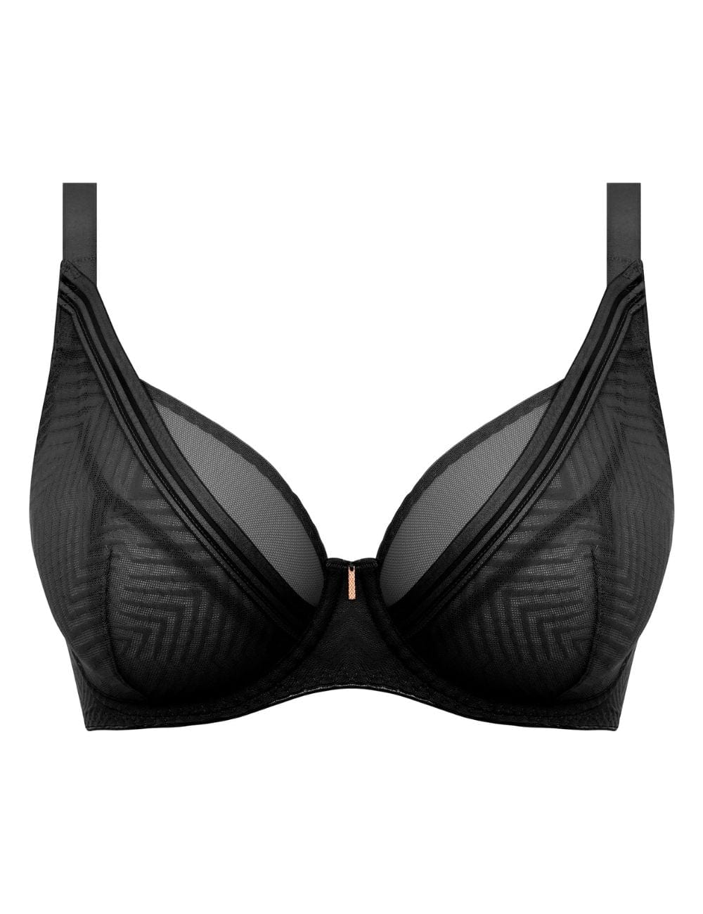 Freya T-Shirt Bra - Non-moulded Freya Tailored UW High Apex Plunge Bra Black