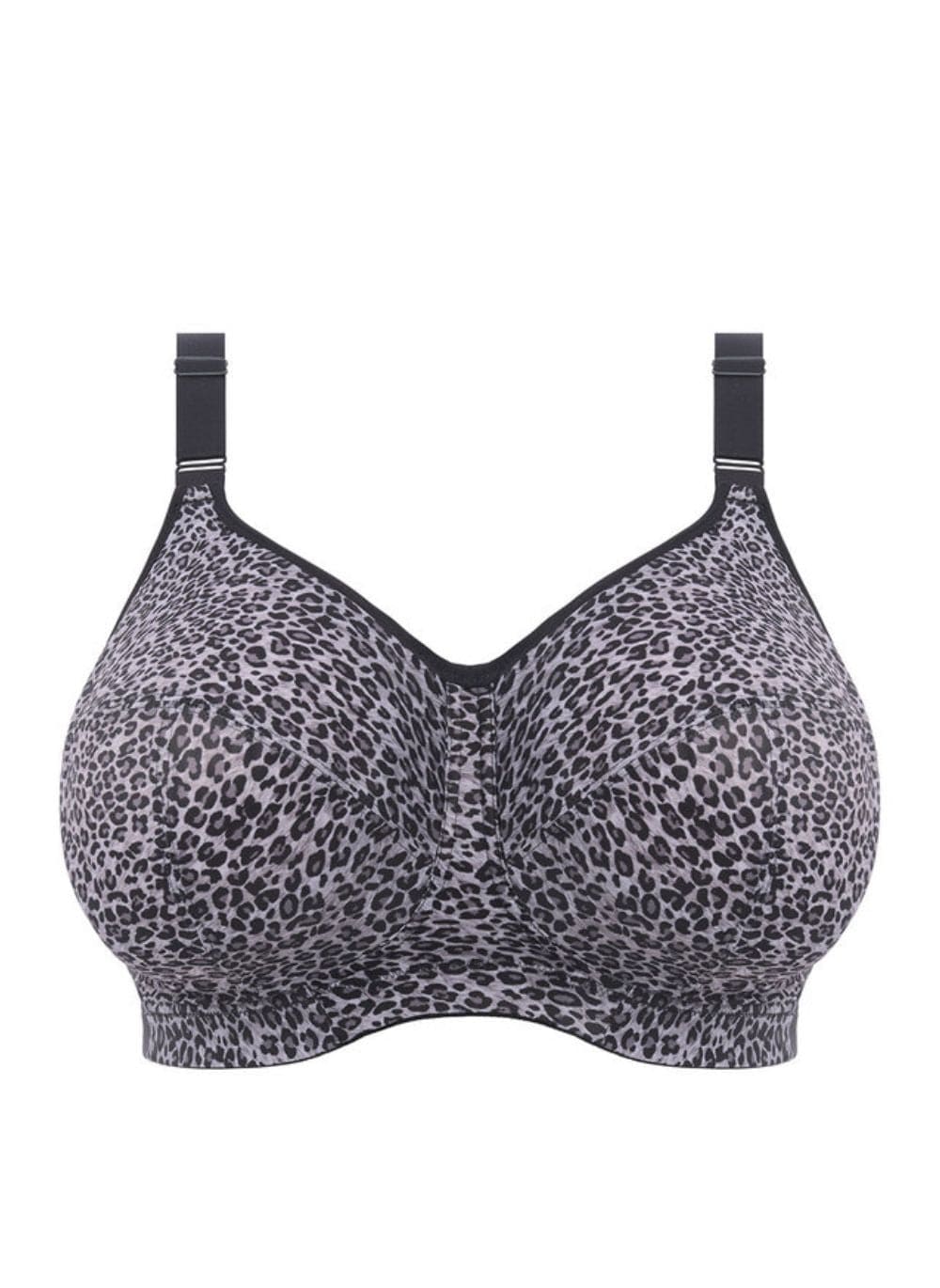 Goddess Lingerie - Wirefree Goddess Celeste Non Wired Bra Gray Leopard