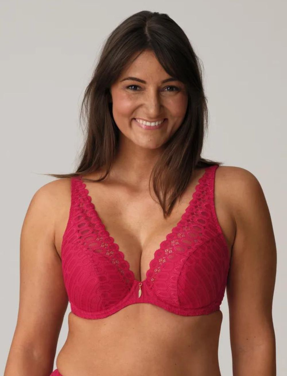 Primadonna Twist Los Ayala Half Padded Plunge Bra Sangria
