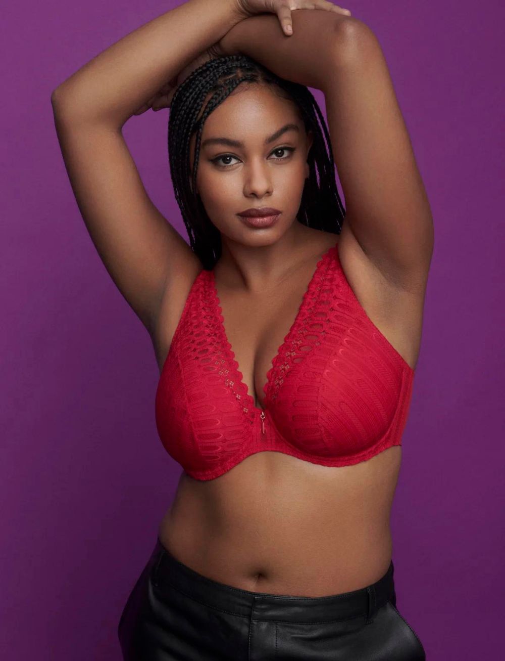 Primadonna Twist Los Ayala Half Padded Plunge Bra Sangria