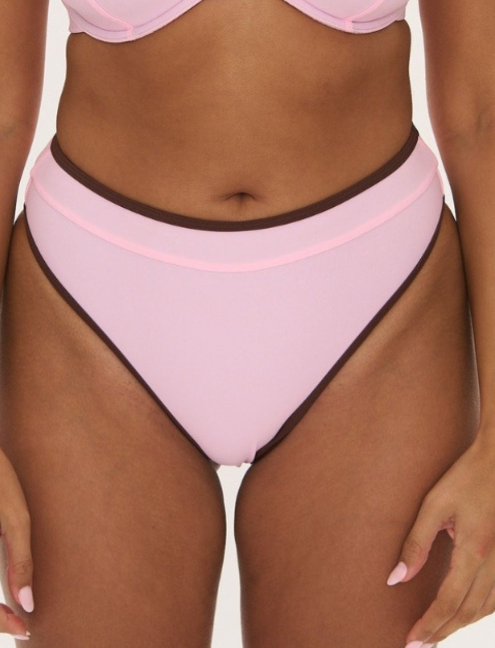 RAQ High Leg Brief Floss Choc Bind