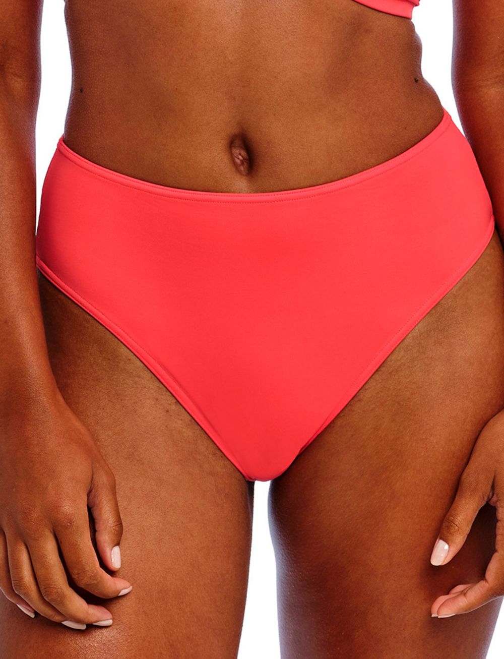 Freya Jewel Cove High Waist High Leg Brief Plain Sunset