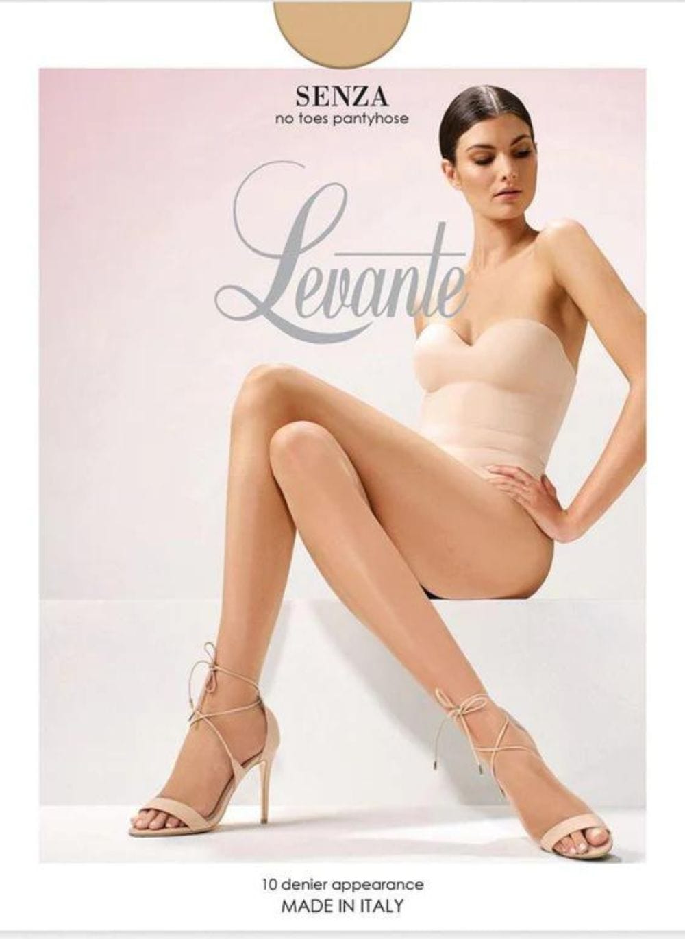 Levante Senza No Toes Pantyhose 15 Denier Naturel Brava Lingerie