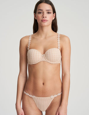 Marie Jo T-Shirt Bra - Moulded Marie Jo Avero Padded Balcony Bra Cafe Latte