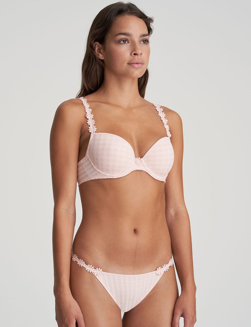 Marie Jo AVERO pearly pink padded bra strapless
