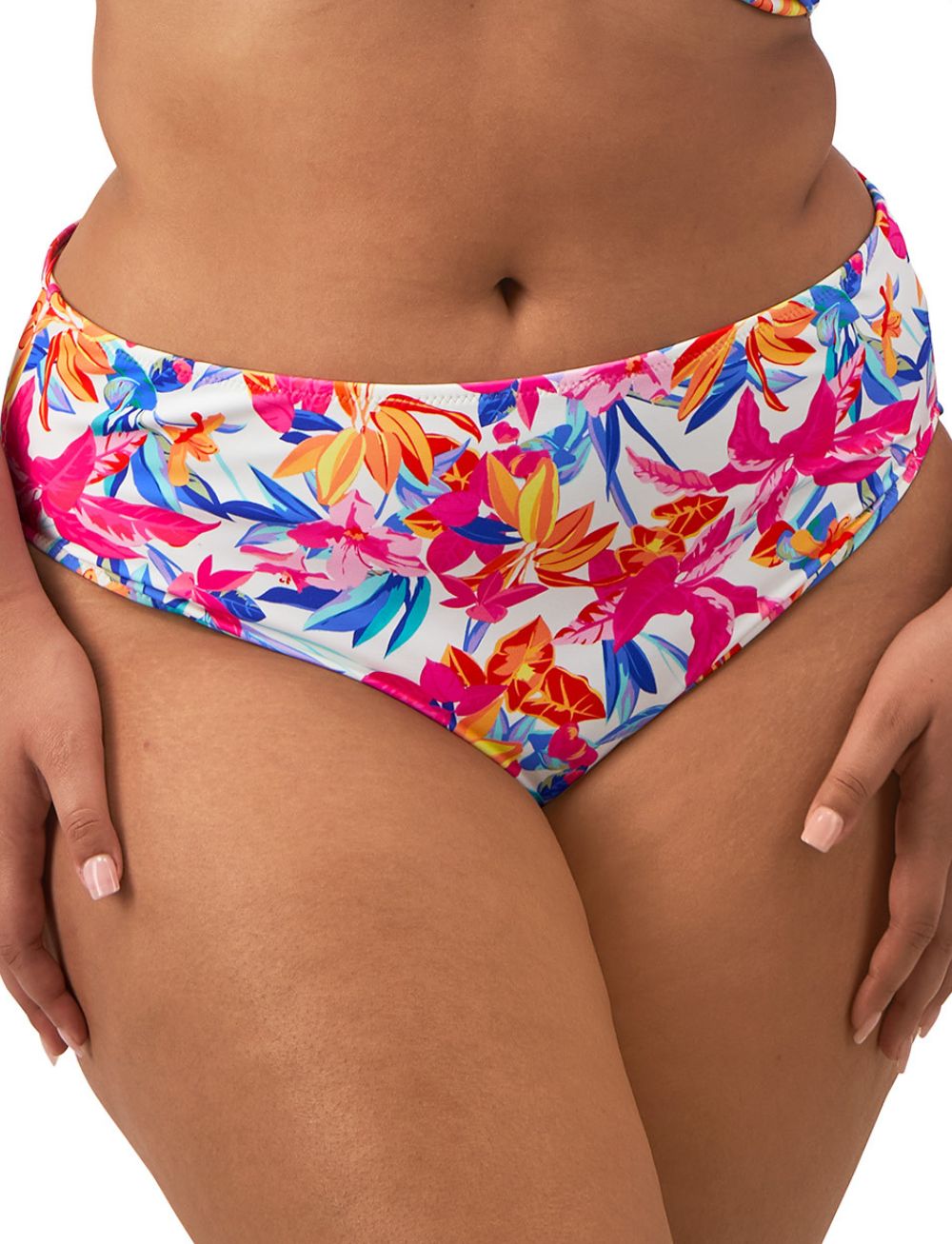 Elomi Savaneta Mid Rise Bikini Brief White