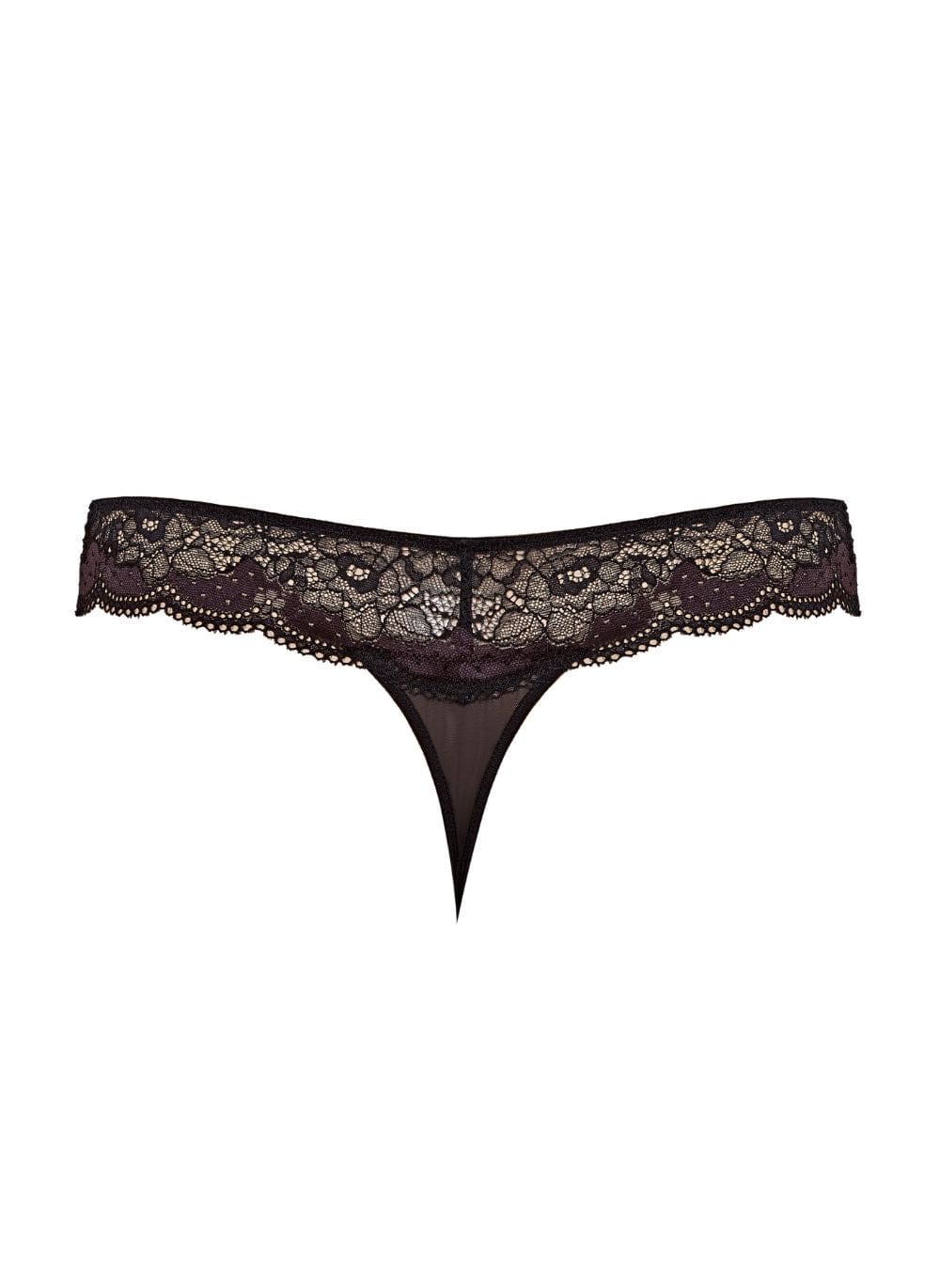 Panache Lingerie - Bottom - Thong Panache Clara Thong Charcoal/Black