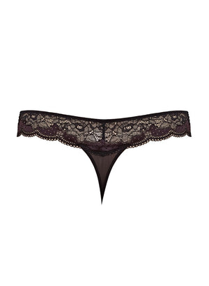 Panache Lingerie - Bottom - Thong Panache Clara Thong Charcoal/Black