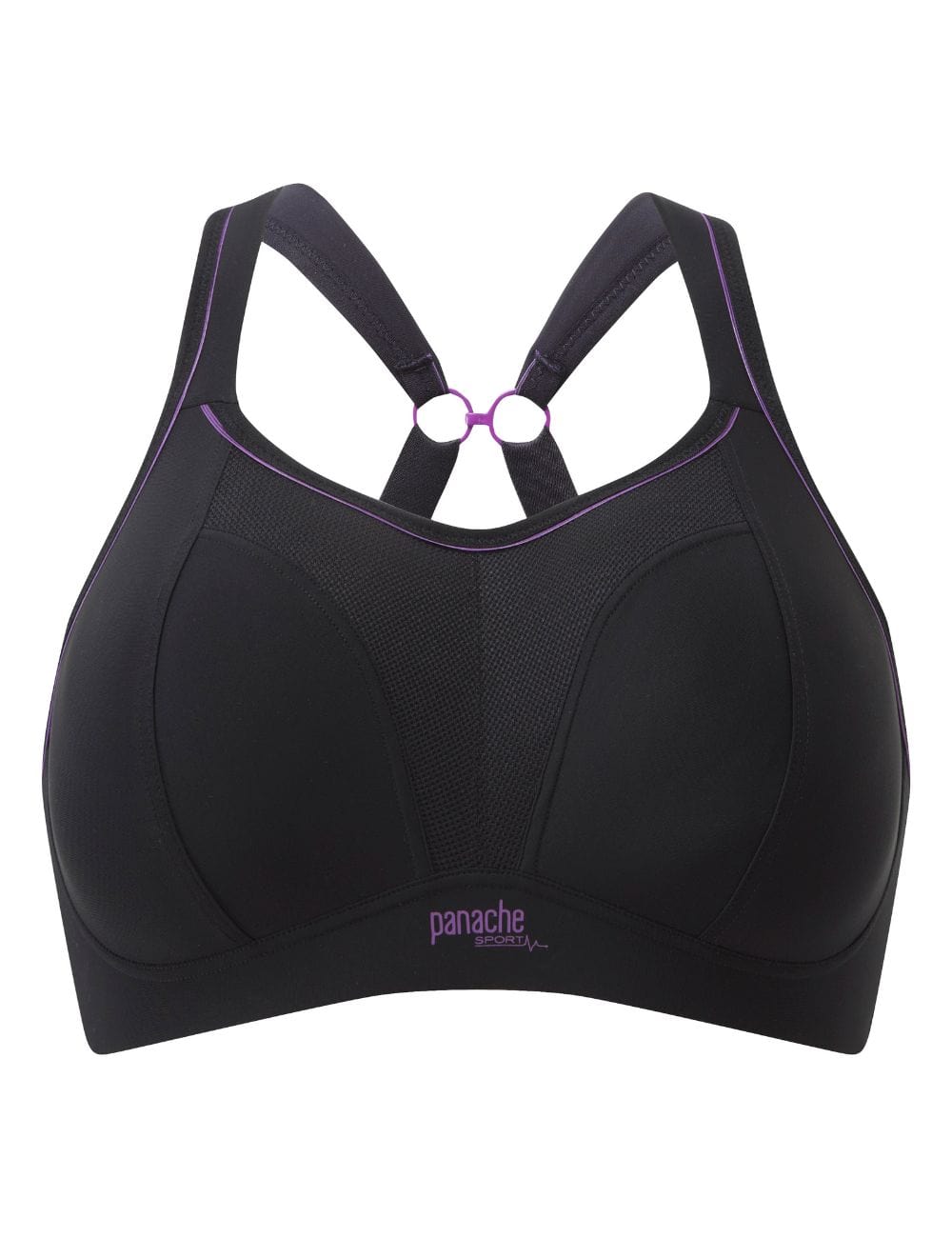Panache Wirefree Sports Bra Black Brava Lingerie - Main Image